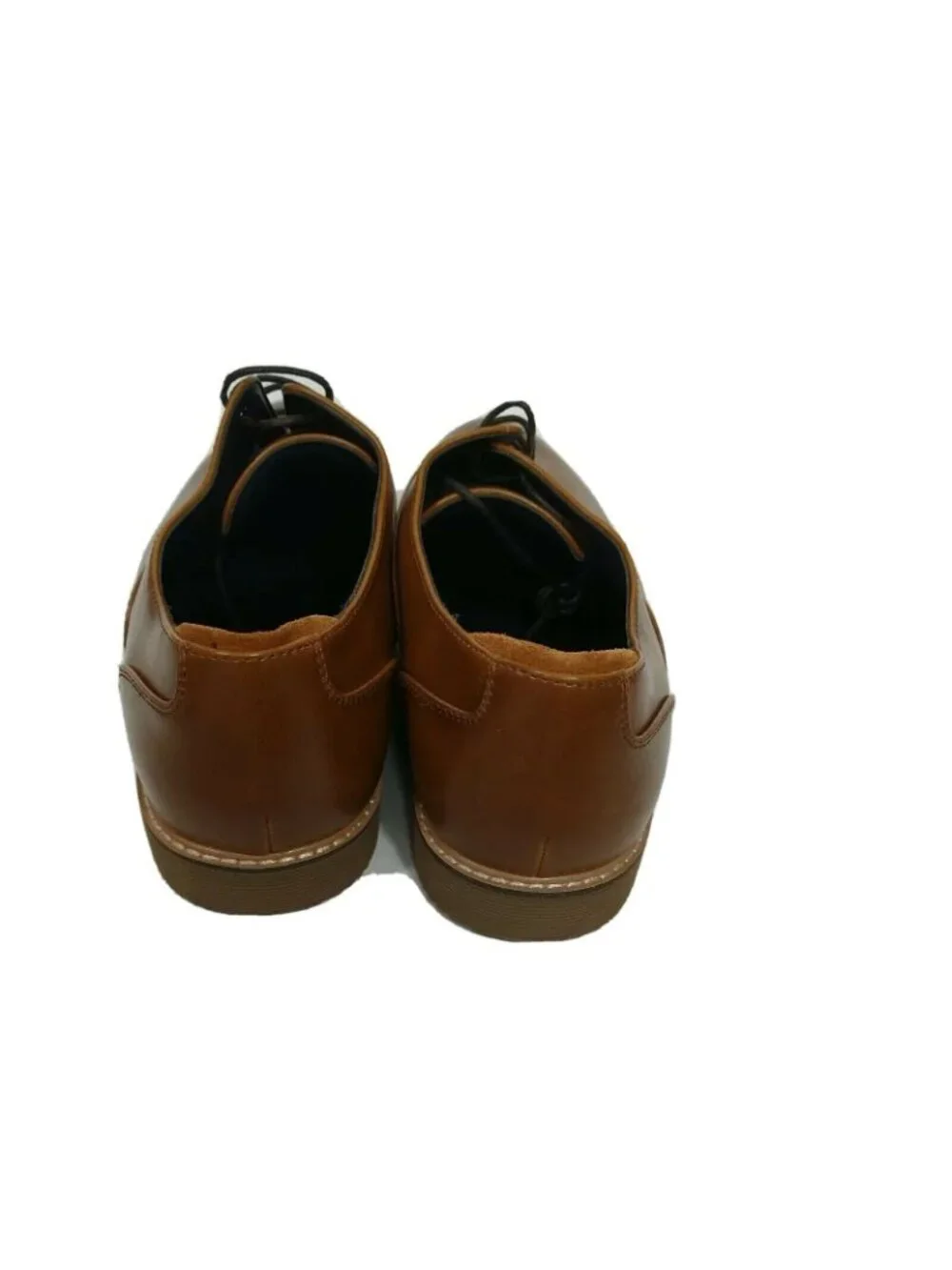 Steve Madden Onan Leather Oxford Shoes Men Size 10.5 Brown Lace Up Rubber Sole